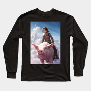 Pig rider Long Sleeve T-Shirt